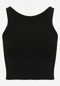 Renee - Czarny Top na Ramiączkach Basic Prążkowany Zitira. Okazja: na co dzień. Kolor: czarny. Materiał: prążkowany. Długość rękawa: na ramiączkach. Styl: casual #5