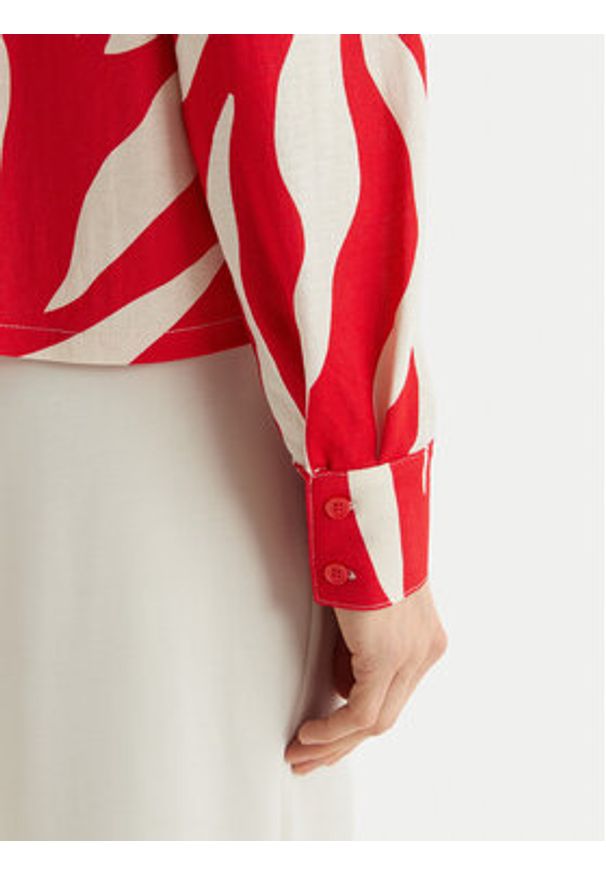 only - ONLY Koszula Sakura 15366883 Czerwony Regular Fit. Kolor: czerwony. Materiał: syntetyk