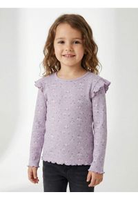 Sinsay - Prążkowana koszulka ze wzorkiem - wielobarwny. Materiał: prążkowany #1