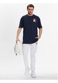 Ellesse T-Shirt Rolletto SHR17641 Granatowy Regular Fit. Kolor: niebieski. Materiał: syntetyk #5