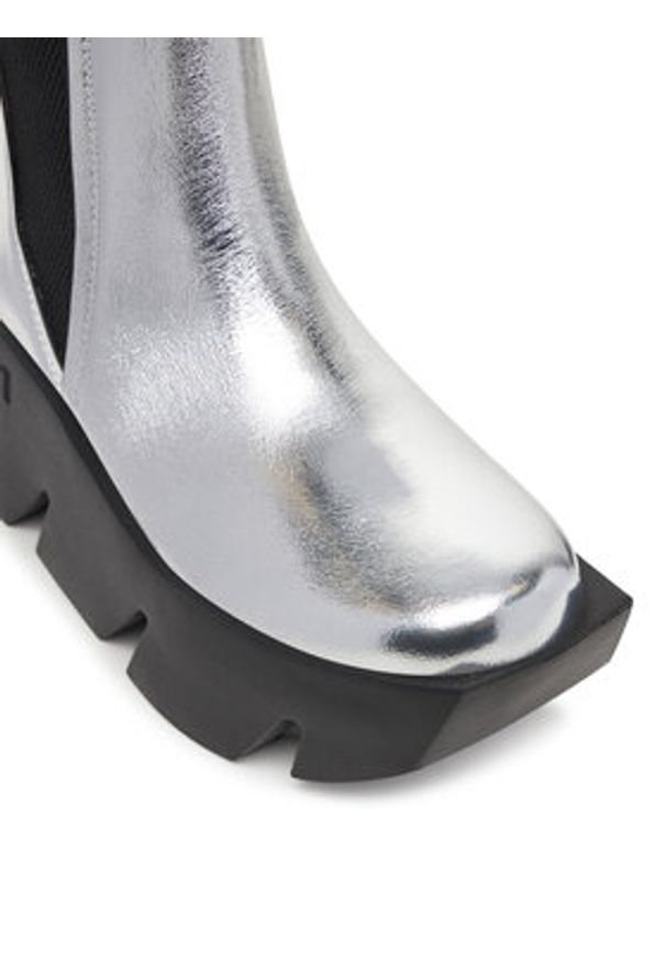United Nude Botki Bull Chelsea 1096014116 Srebrny. Kolor: srebrny. Materiał: skóra