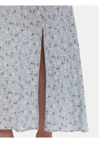 Pieces Spódnica midi Nya 17147811 Błękitny Regular Fit. Kolor: niebieski. Materiał: wiskoza #5