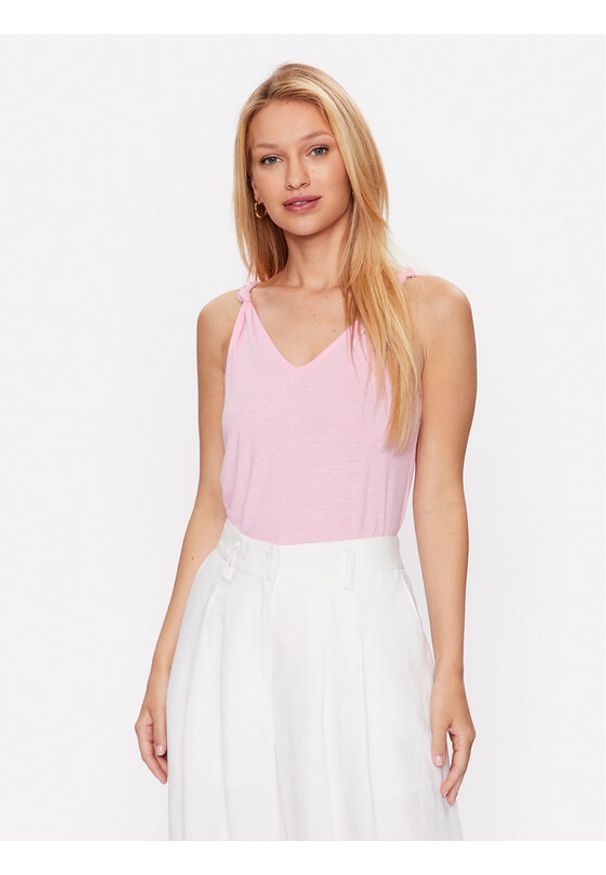 Vero Moda Bluzka Marijune 10281931 Różowy Regular Fit. Kolor: różowy. Materiał: syntetyk