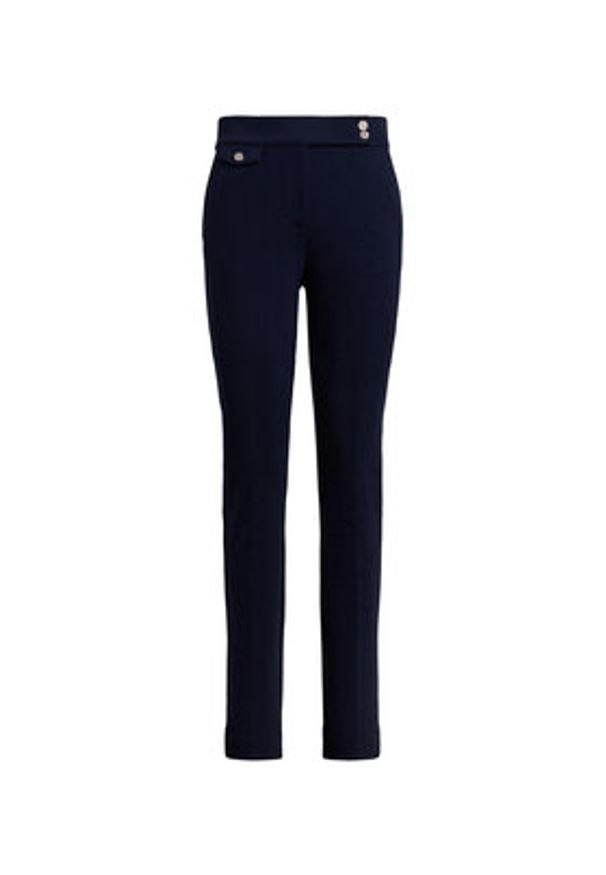 Lauren Ralph Lauren - LAUREN RALPH LAUREN Spodnie materiałowe 200980023002 Granatowy Straight Fit. Kolor: niebieski. Materiał: wiskoza