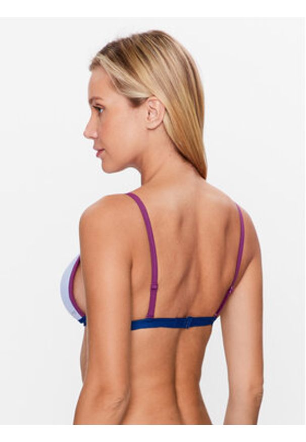Sloggi Góra od bikini 10214582 Błękitny. Kolor: niebieski. Materiał: syntetyk