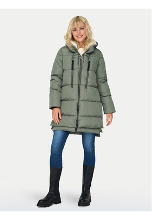 only - ONLY Kurtka zimowa New Nora 15304792 Zielony Regular Fit. Kolor: zielony. Materiał: syntetyk. Sezon: zima