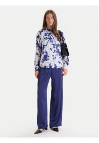 Calvin Klein Spodnie materiałowe LV044F611G Granatowy Regular Fit. Kolor: niebieski. Materiał: syntetyk #5