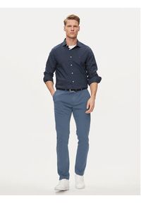 TOMMY HILFIGER - Tommy Hilfiger Koszula Circle MW0MW34649 Granatowy Slim Fit. Kolor: niebieski. Materiał: bawełna