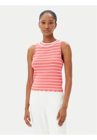 Artigli - ARTIGLI Top ACMA001916 334 Koralowy Regular Fit. Kolor: pomarańczowy. Materiał: wiskoza