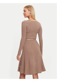 Marciano Guess Sukienka dzianinowa Luna 4BGK00 5613Z Beżowy Regular Fit. Kolor: beżowy. Materiał: wiskoza #5