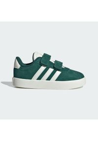 Adidas - Buty VL Court 3.0. Kolor: żółty, biały, wielokolorowy, zielony. Sport: skateboard