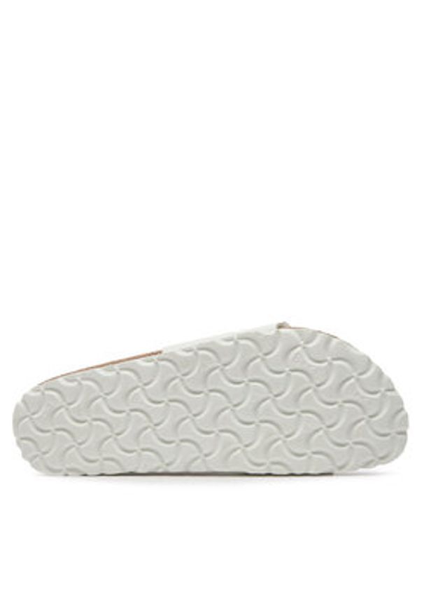 Birkenstock Klapki Madrid 0040733 Biały. Kolor: biały. Materiał: skóra
