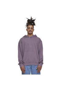 Urban Classics - Lekka Męska Bluza Z Kapturem Frotte. Typ kołnierza: kaptur. Kolor: fioletowy #1
