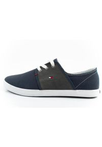 TOMMY HILFIGER - Buty sportowe trampki do chodzenia męskie Tommy Hilfiger. Kolor: niebieski. Sport: turystyka piesza