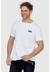 Valentino Garavani - VALENTINO GARAVANI Biały t-shirt męski z logo vltn, Rozmiar XL. Kolor: biały. Materiał: prążkowany. Wzór: aplikacja