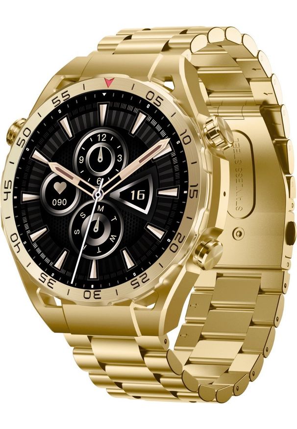 Smartwatch Gravity GT13-3 Złoty (GT13). Rodzaj zegarka: smartwatch. Kolor: złoty