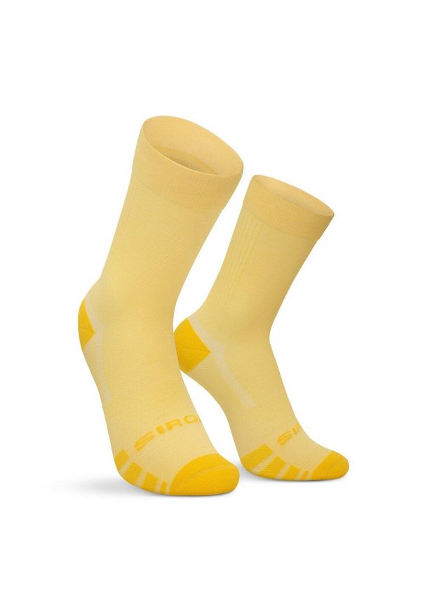 SIROKO - Skarpetki gravel Kolarstwo Siroko GS1 Yellow. Kolor: żółty. Materiał: tkanina. Sport: kolarstwo