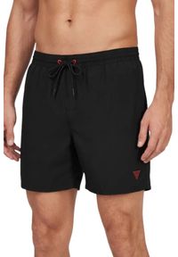 Guess - GUESS Czarne męskie kąpielówki New Basic, Rozmiar XL. Kolor: czarny #3