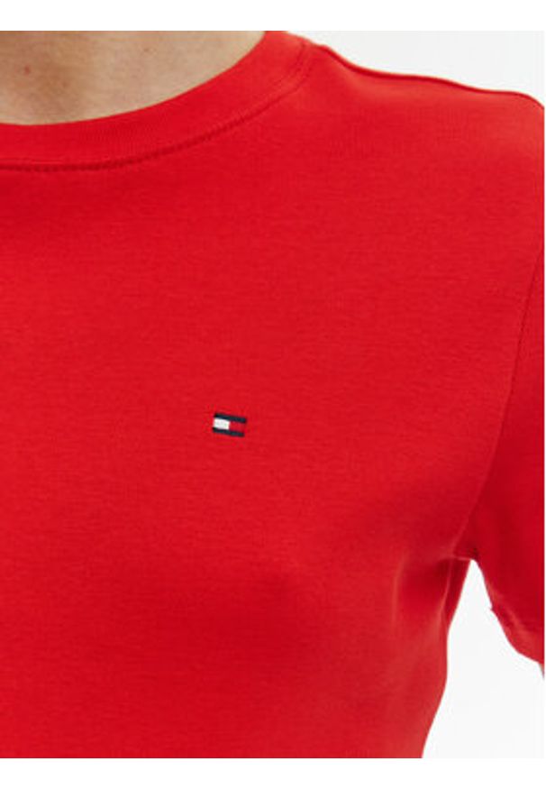 TOMMY HILFIGER - Tommy Hilfiger T-Shirt New Cody WW0WW40587 Pomarańczowy Slim Fit. Kolor: pomarańczowy. Materiał: bawełna