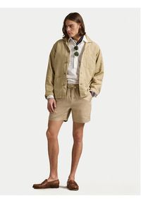 Polo Ralph Lauren Szorty materiałowe 710958586002 Beżowy Classic Fit. Kolor: beżowy. Materiał: len #3