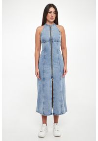 Armani Exchange - Sukienka jeansowa midi ARMANI EXCHANGE. Materiał: jeans. Długość: midi #3