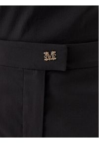 Max Mara Beachwear Spodnie materiałowe 2616131029650 Czarny Regular Fit. Kolor: czarny. Materiał: bawełna #3
