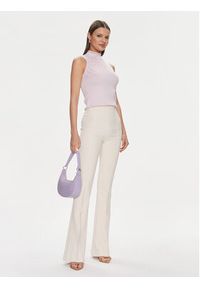Guess Bluzka Lise W3YR26 Z37K0 Różowy Slim Fit. Kolor: różowy. Materiał: syntetyk #4