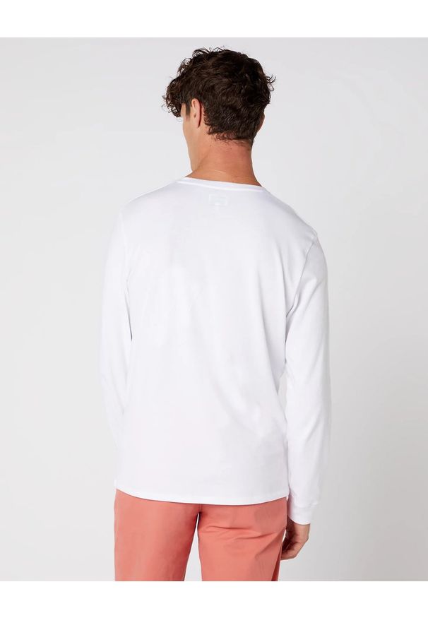Wrangler - MĘSKI LONGSLEEVE WRANGLER LS WRANGLER TEE WHITE W7E2D0989 112131776. Długość rękawa: długi rękaw