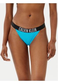 Calvin Klein Swimwear Dół od bikini KW0KW02857 Niebieski. Kolor: niebieski. Materiał: syntetyk #1