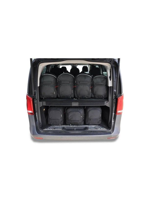 KJUST - Torby Do Bagażnika Mercedes-Benz V Extra Long 2014+ 7Szt Kjust. Kolor: czarny. Styl: sportowy