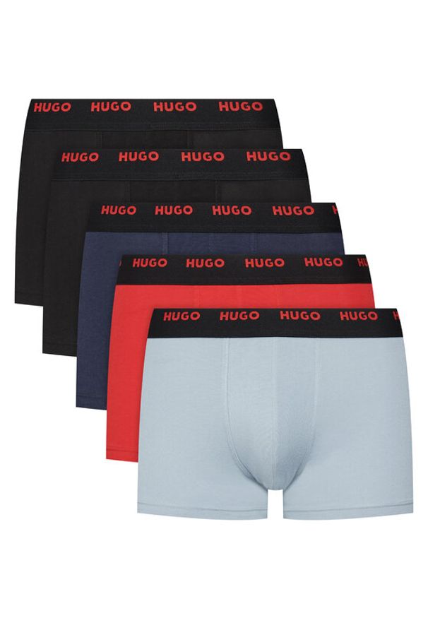 Hugo - HUGO Komplet 5 par bokserek 50532619 Kolorowy. Materiał: bawełna. Wzór: kolorowy