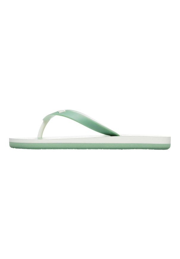 Roxy - Klapki dla Dziewczynki TAHITI Zielony. Zapięcie: pasek. Kolor: zielony. Materiał: syntetyk. Wzór: paski. Sport: fitness, pływanie
