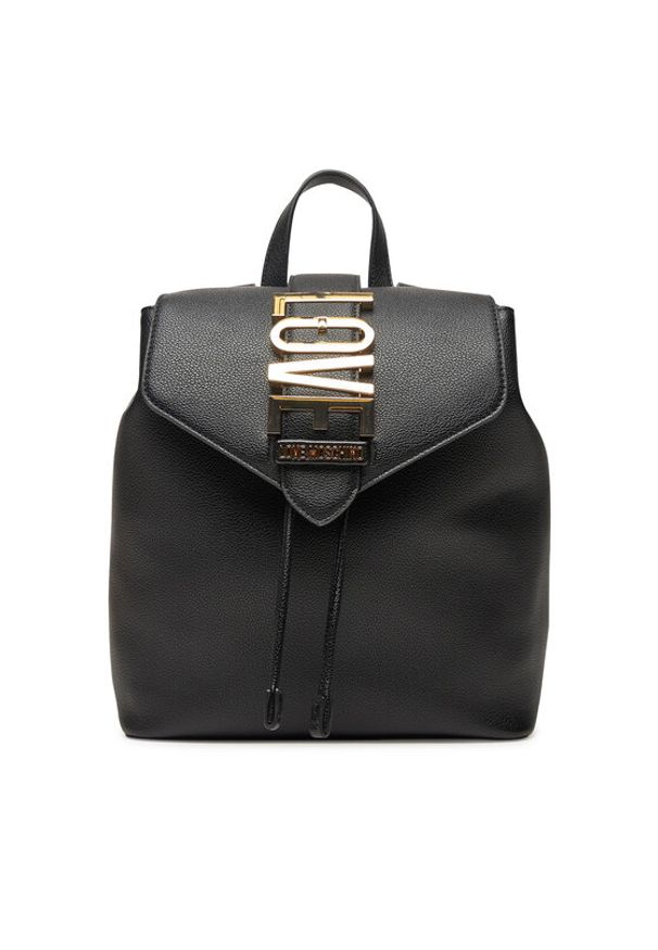 Love Moschino - LOVE MOSCHINO Plecak JC4229PP0MKC0000 Czarny. Kolor: czarny. Materiał: skóra