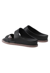 skechers - Skechers Klapki Groupie 163033/BLK Czarny. Kolor: czarny. Materiał: skóra #6
