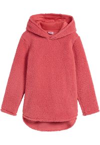 bonprix - Bluza z polaru. Typ kołnierza: kaptur. Kolor: różowy. Materiał: polar #1