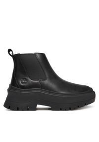 Timberland Sztyblety Roxie lane Mid TB0A28XMW021 Czarny. Kolor: czarny. Materiał: skóra
