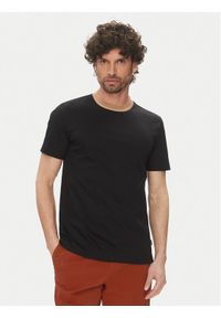 BOSS T-Shirt H-Tessler 199 50531793 Czarny Slim Fit. Kolor: czarny. Materiał: bawełna
