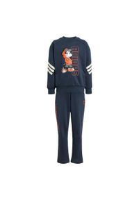 Adidas - Zestaw Disney Mickey Mouse Jogger Kids. Kolor: żółty, pomarańczowy, wielokolorowy, fioletowy. Wzór: motyw z bajki