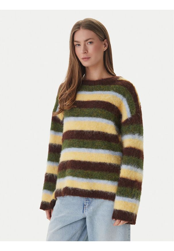 only - ONLY Sweter Sweter 15375036 Zielony Regular Fit. Kolor: zielony. Materiał: syntetyk