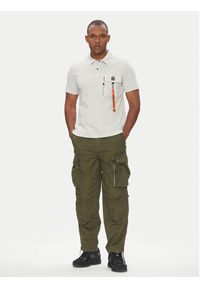 Parajumpers Polo Rescue 25SMPMPORE10 Szary Regular Fit. Typ kołnierza: polo. Kolor: szary. Materiał: bawełna #4