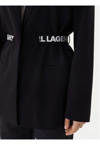 Karl Lagerfeld Jeans Marynarka B1W14024 Czarny Regular Fit. Kolor: czarny. Materiał: syntetyk #2