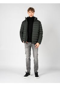 Geox Parka "Levico" | M2628S T2887 | Mężczyzna | Zielony. Okazja: na co dzień. Typ kołnierza: kaptur. Kolor: zielony. Materiał: poliester. Styl: casual