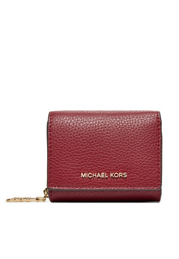 MICHAEL Michael Kors Mały Portfel Damski 32S4G8ED8L Czerwony. Kolor: czerwony. Materiał: skóra