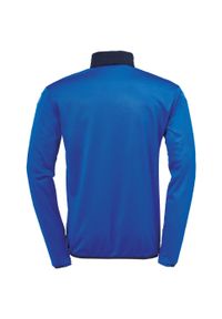 UHLSPORT - Bluza piłkarska dla dzieci Uhlsport Offense 23 1/4 zip. Kolor: biały, wielokolorowy, niebieski. Sport: piłka nożna