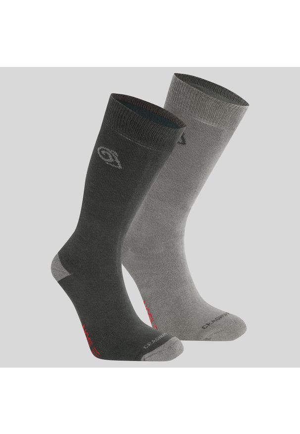 CRAGHOPPERS - Skarpety turystyczne Craghoppers NosiLife Travel Twin Pack Socks. Kolor: szary