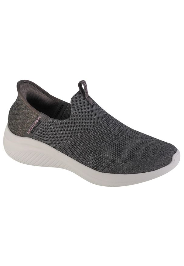 skechers - Buty sportowe Sneakersy damskie, Slip-Ins Ultra Flex 3.0 Smooth Step. Okazja: na co dzień. Kolor: szary. Model: Skechers Sport. Sport: turystyka piesza