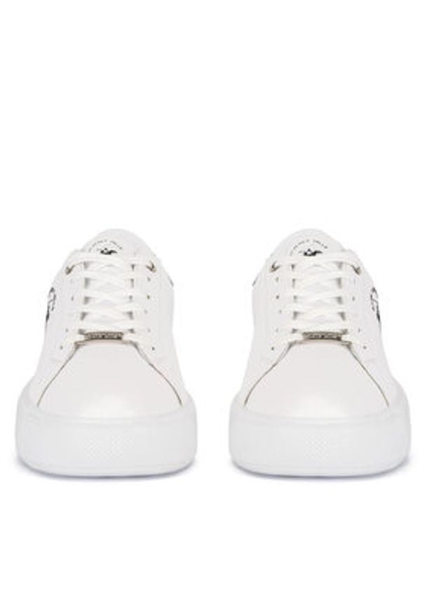 Beverly Hills Polo Club Sneakersy V12-712 Biały. Kolor: biały. Materiał: skóra