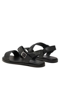 Calvin Klein Jeans Sandały Flat Sandal V3A2-80825-1688 S Czarny. Kolor: czarny. Materiał: skóra #4