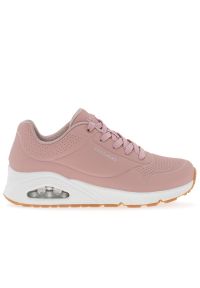 skechers - Buty Skechers Uno Stand on Air 73690BLSH - różowe. Zapięcie: sznurówki. Kolor: różowy. Materiał: skóra, syntetyk, guma. Szerokość cholewki: normalna. Wzór: gładki. Model: Skechers Sport