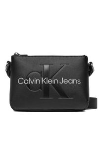 Calvin Klein Jeans Torebka Sculpted Camera Pouch21 Mono K60K610681 Czarny. Kolor: czarny. Materiał: skórzane